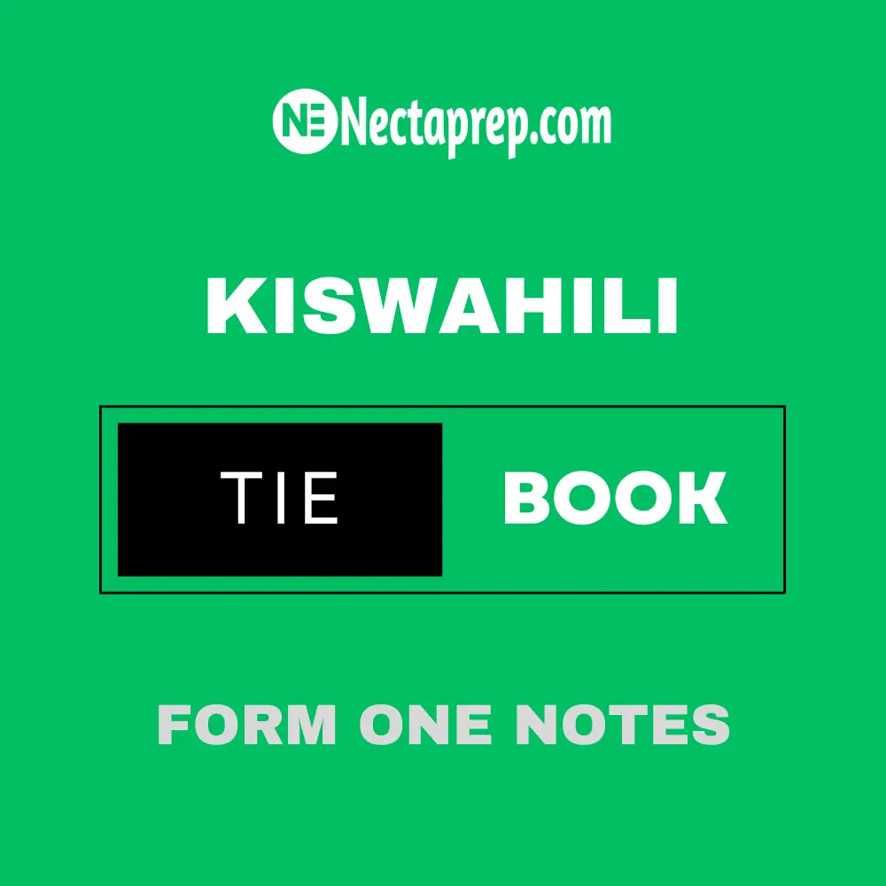 Kiswahili Form One TIE notes pdf