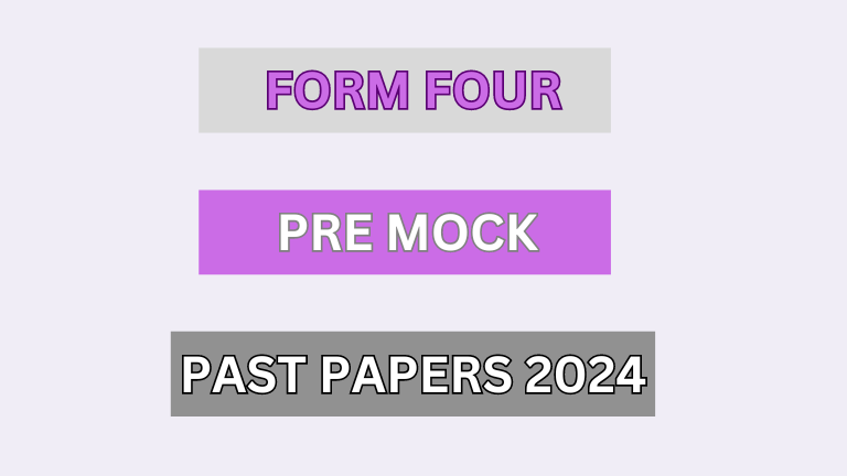 Form 4 Pre Mock Past papers 2024 pdf – Kinondoni District