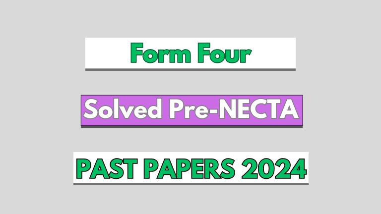 Kwimba Special Exam | Form Four | Solved Pre NECTA 2024