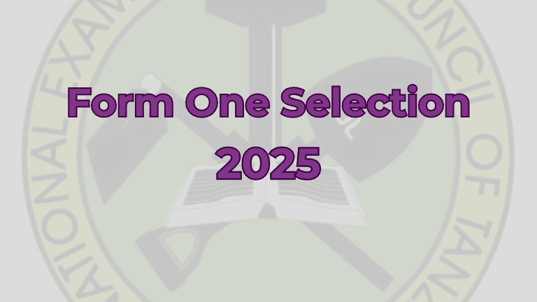 Form One Joining Instructions 2025 pdf